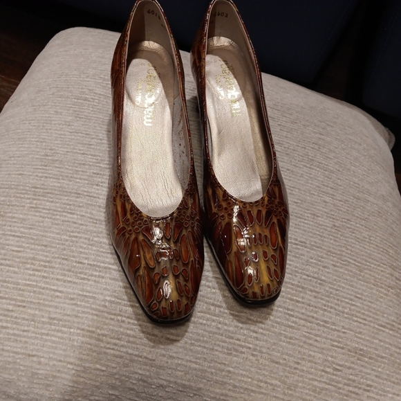 Vintage 90s California Magdesians Women's Brown Shoes Size 8.5 Made In Usa - Picture 2 of 6